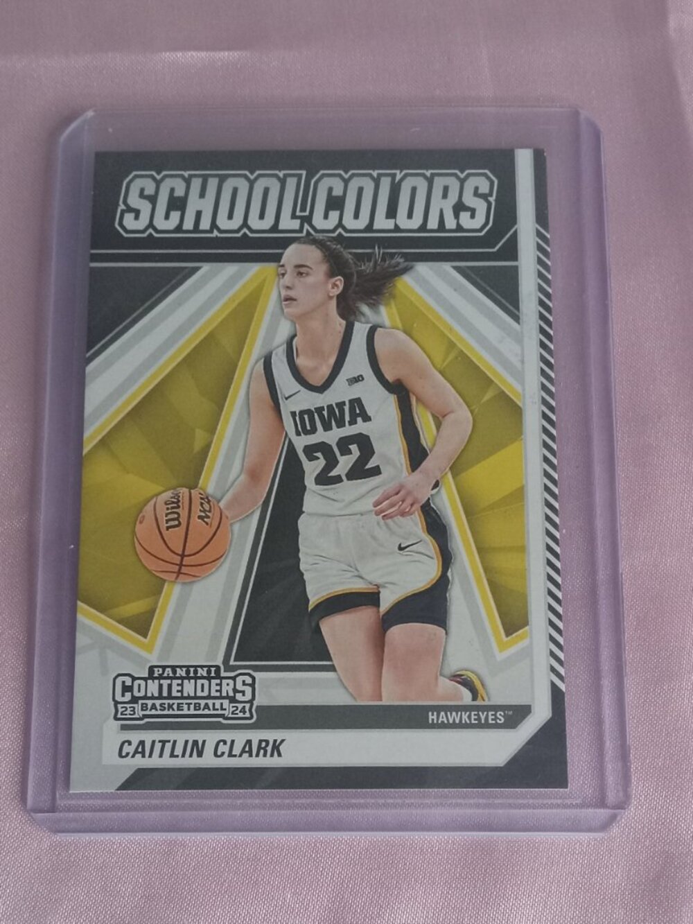 2024 Panini Contenders School Colors Caitlin Clark Rookie Card (#SC2)